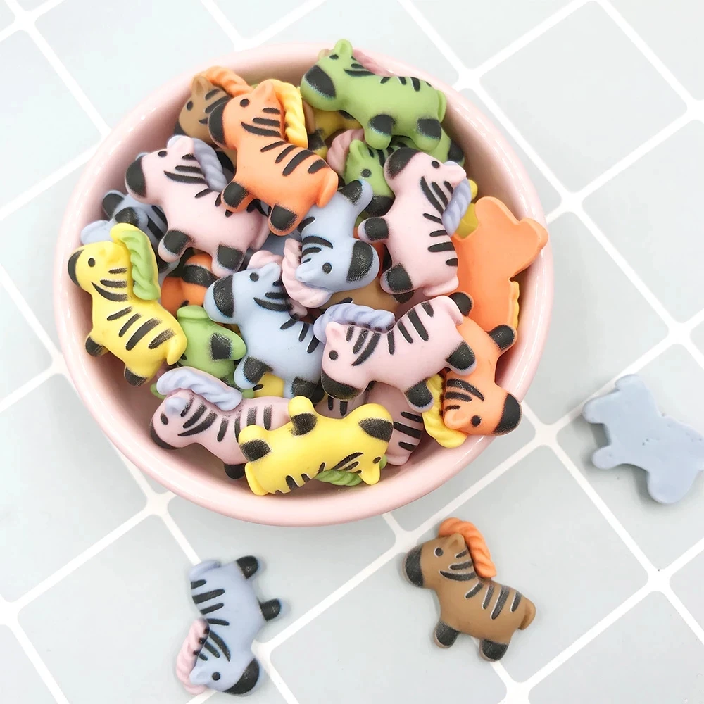 

Кабошон из смолы, с плоской задней поверхностью, с рисунком зебры, 20 шт.