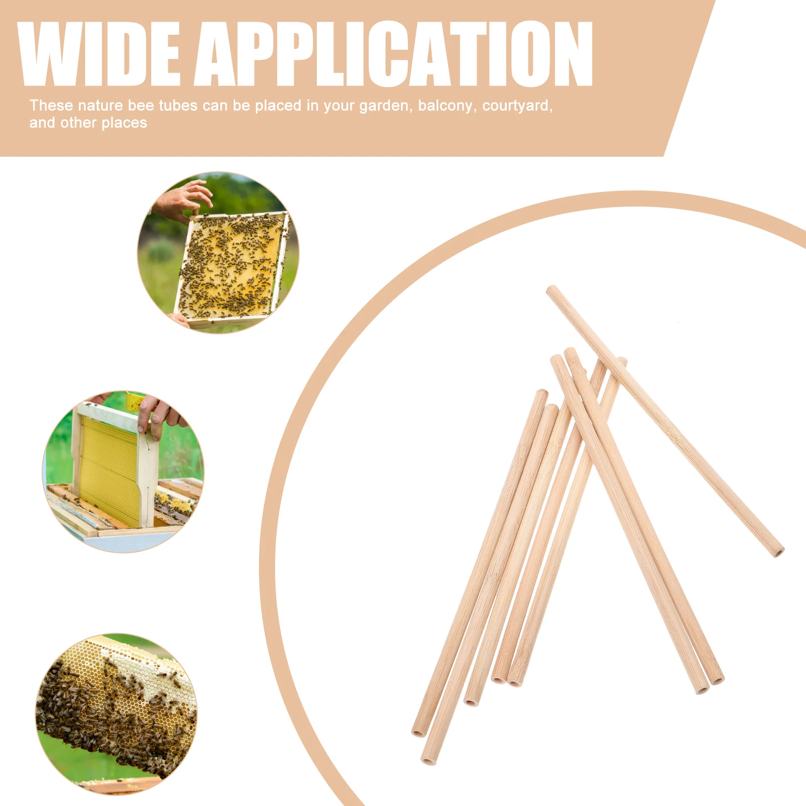 50 шт. бамбуковая трубка принадлежности для пчел сменные трубки одноразовые