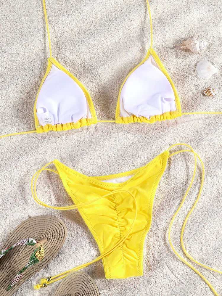 Сексуальный купальник 2024 бикини женский бандажный купальный костюм Бразильское