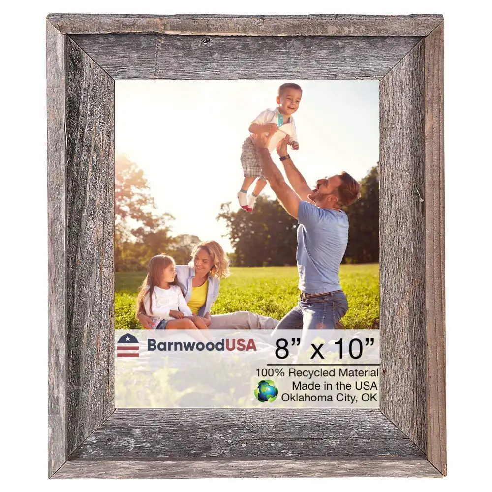 

Rustic Farmhouse Series 8" x 10" Weathered Gray Wood Picture Frame