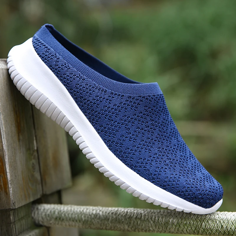 

2022 повседневные полутапочки, дышащая легкая Уличная обувь на плоской подошве, женская модная качественная обувь для женщин