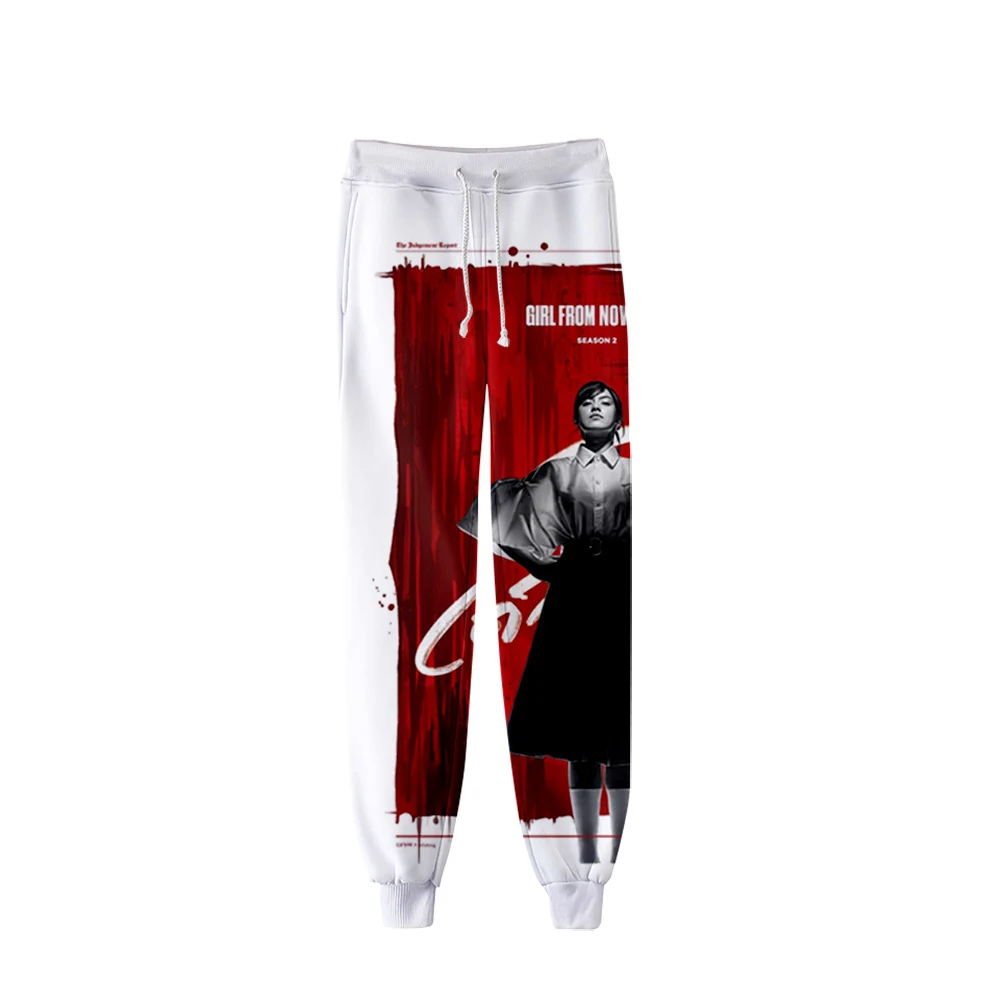 

Girl out of nowhere 2 3d man/woman neutral stylethreaded bunched pants japan kawaii with thread bunched leg pants