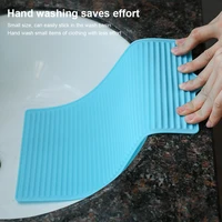 laundry washboard clothing silicone portable laundry washing board reusable kitchen bathroom draining scrubbing cleaning pad