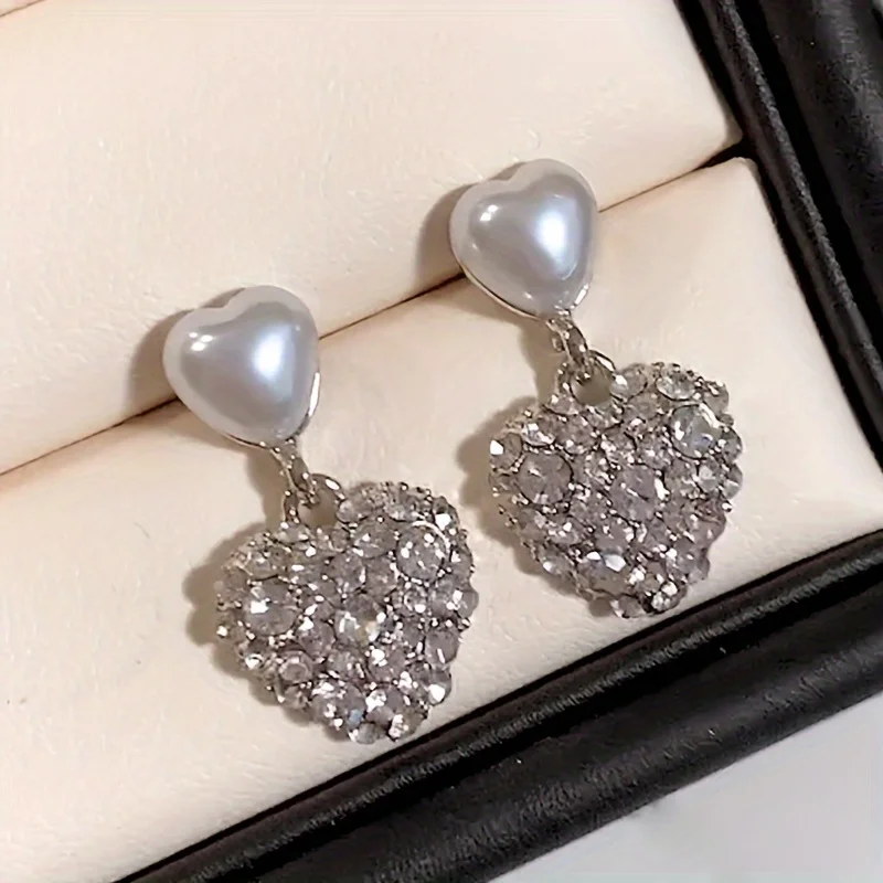 1 пара сережек Haoshi в форме сердца Роскошные Элегантные Простые и модные серьги