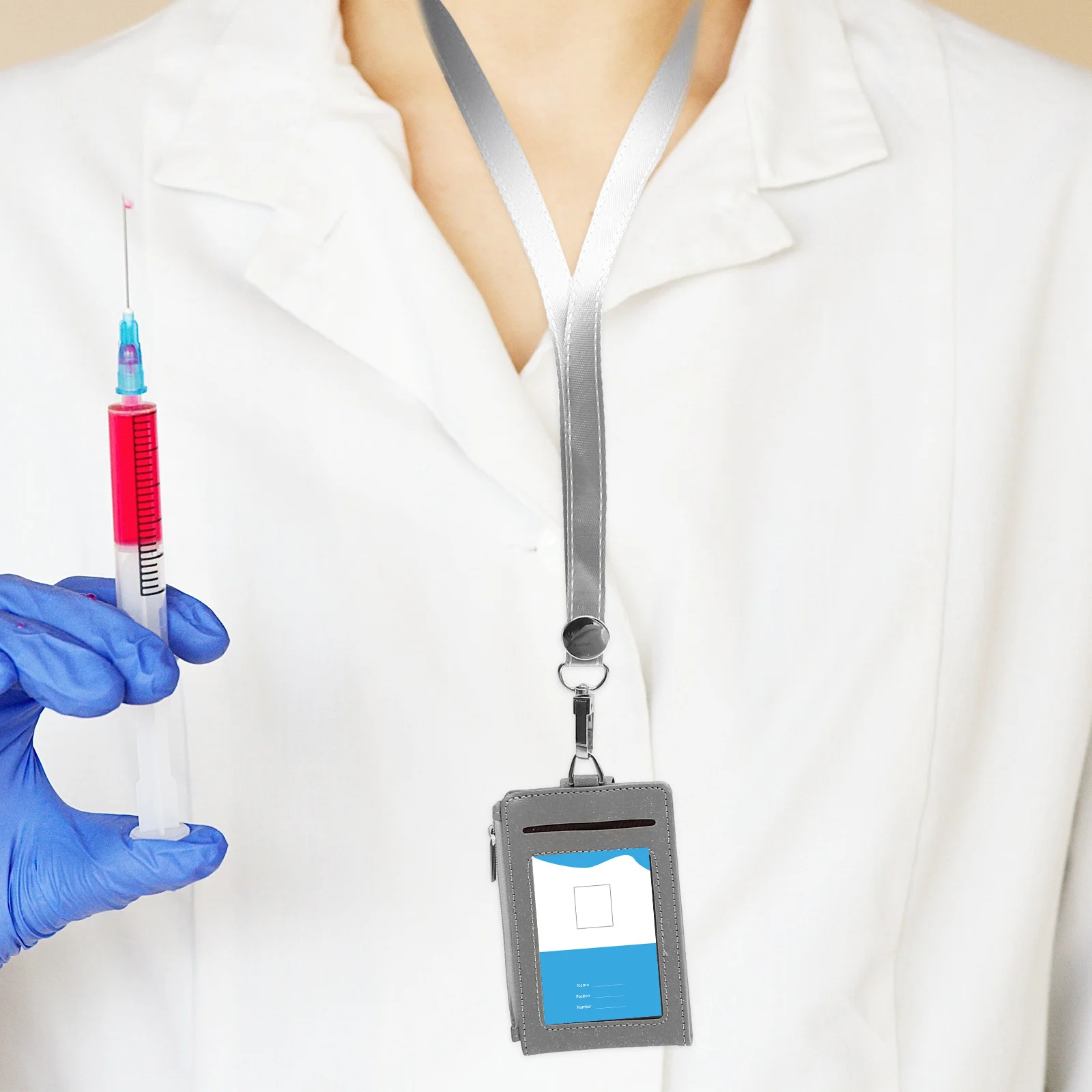 Рукава для карт Держатель полицейского бейджа Ремешок Обложка удостоверения