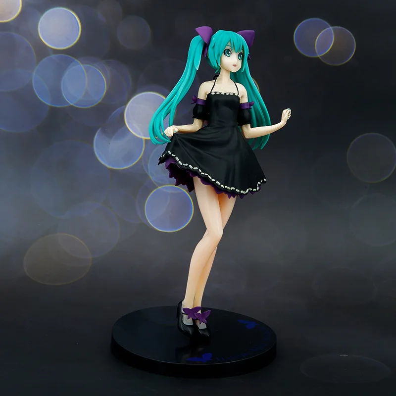 Фигурка Мику Hatsune проект готическое официальное платье серия SPM черное 23 см