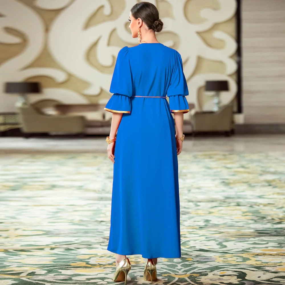 Middle Eastern Muslim Banquet New Diamond Dress Fashion Robes Abaya for Women Evening Dresses Caftan Marocain Vestidos