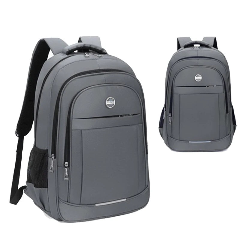 

Large Capacity Backpack Men Laptop 15.6 Inch Multi Compartment Computer Bag Backpack Women Gray Oxford School Bag Big 2022