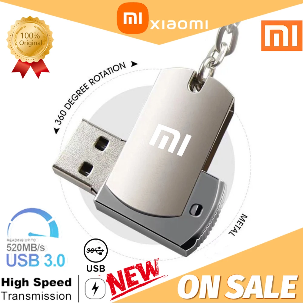 

Top 2023 Original Xiaomi Original U Disk Flash Pen Drive Metal High-Speed OTG SSD USB 3.0 For Laptop PC IMAC 1TB 2TB 256GB 512GB