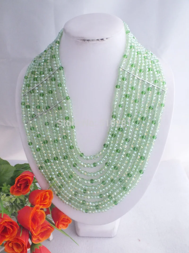 

Великолепные африканские Хрустальные Бусины, свадебные украшения, ожерелье, африканские бусины, украшения для свадьбы