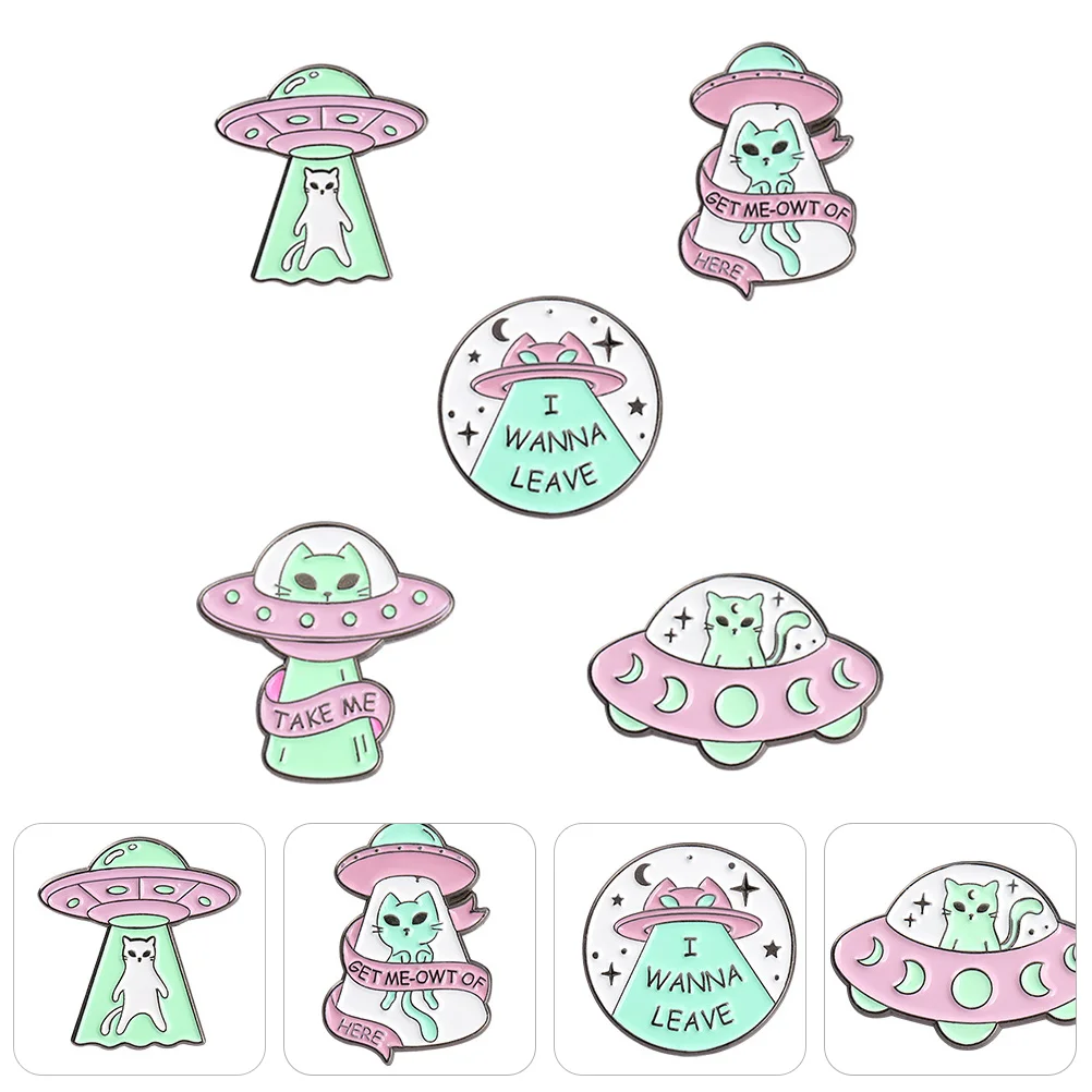 

5pcs Cartoon Enamel Backpack Brooch Button Pin Enamel Hat Pin Backpack Badge Pin Enamel Backpack Pin