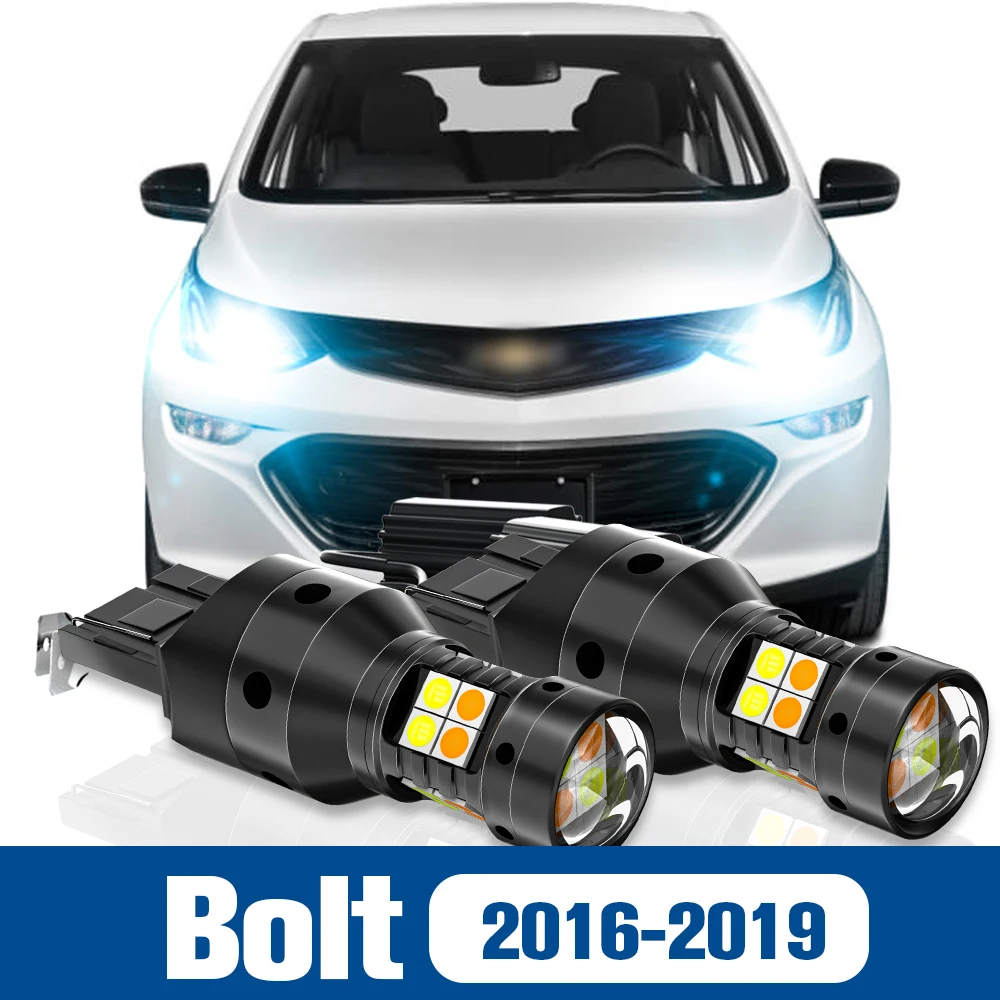 

2pcs LED Dual Mode Turn Signal+Daytime Running Light DRL Accessories Canbus For Chevrolet Bolt 2016-2019 2017 2018