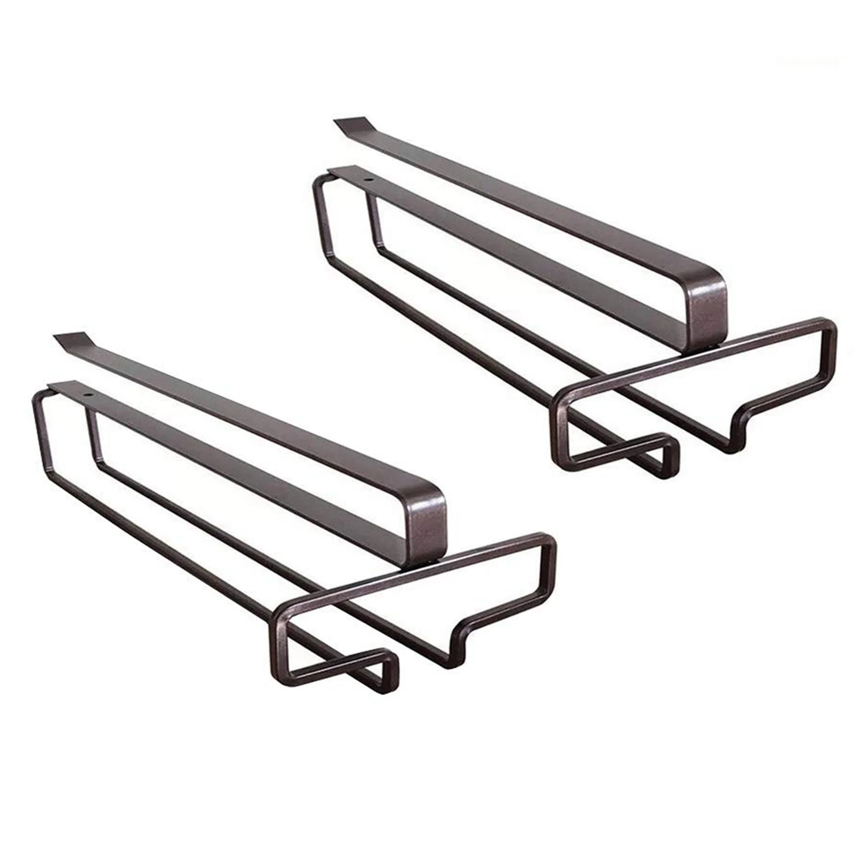 

Набор из 2 держателей для Винных Бокалов под шкаф подвесная стеклянная стойка свободный Дырокол оформление кухни коричневое