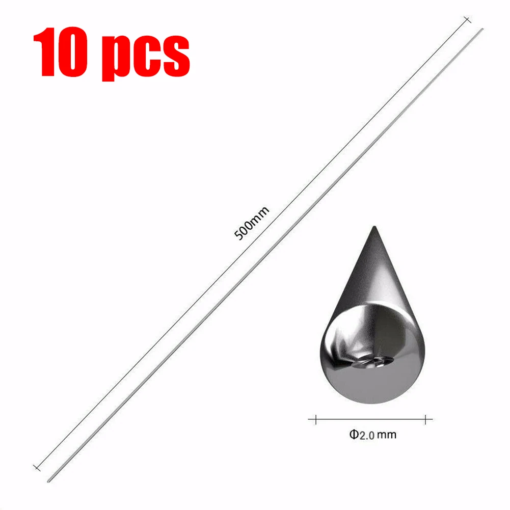 

10PCS Flux Cored Electrode Kit 50cm Length Solution Welding Flux-Cored Rods 1.6mm/2mm Diameter Welding Accessories