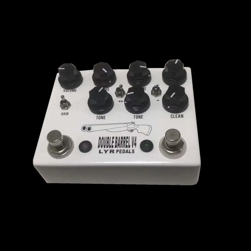 LYR Pedal（LY-ROCK）Guitar Effect Pedal For Doublebarrel OVERDRIVE Professional Classic Effect Pedal,White,For True bypass