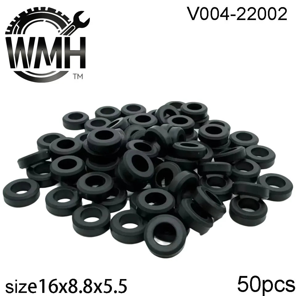 

50 шт. резиновые уплотнительные кольца топливной форсунки 22002 16*8,8*5,5 мм для Toyota 23291-41010 автомобильные аксессуары