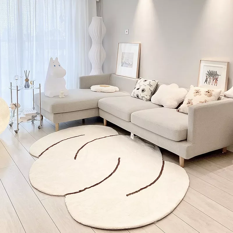 

Большие ковры INS, коврик неправильной геометрической формы, коврики в форме облака, нескользящий детский игровой напольный коврик, прикрова...