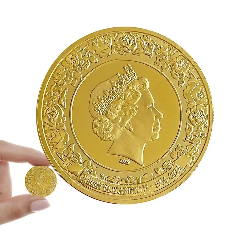 

Queen Elizabeth II Commemorative Coin Her Majesty Queen Elizabeth II 1926-2022 Collectible Coins Plated Round Uncirculated