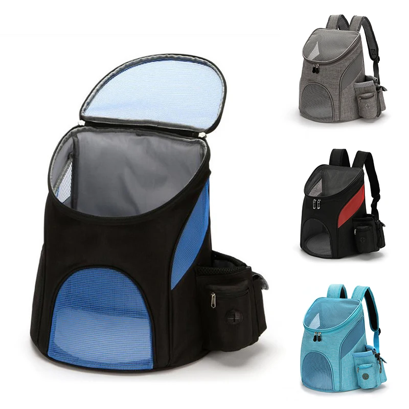 

Breathable Mesh Dog Backpack Portable Folding Double Shoulder Bag For Small Dogs Cat Outdoor Travel Pets Carrier Bags Supplies