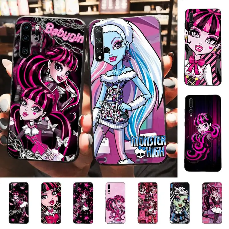 

Cartoon M-Monster H-High Phone Case for Huawei P30 40 20 10 8 9 lite pro plus Psmart2019