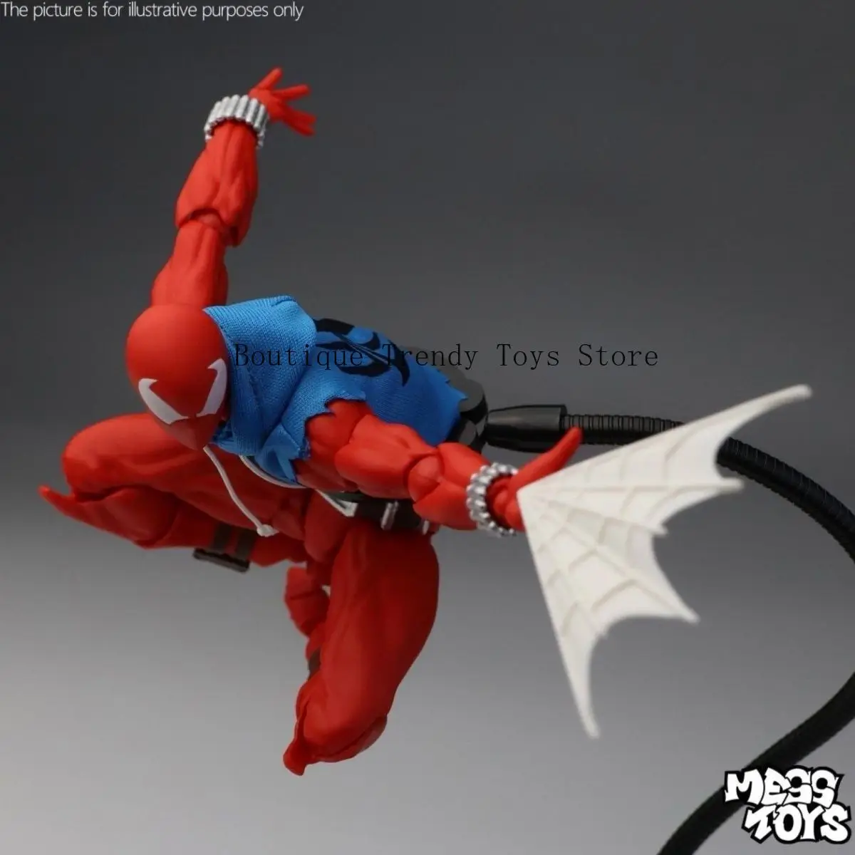 Фото НОВИНКА MESS TOYS: Фигурка Кейна Паркера из аниме «Человек-паук: Симбиот-сосед». Подвижная коллекционная модель. №4