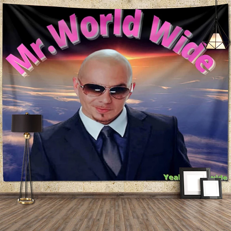 

Tapestry Wall Hanging Hippie Mr. 305 Worldwide Pitbull Pattern Sofa Blanket Large Fabric Room Decor Home Carpet Background Cloth