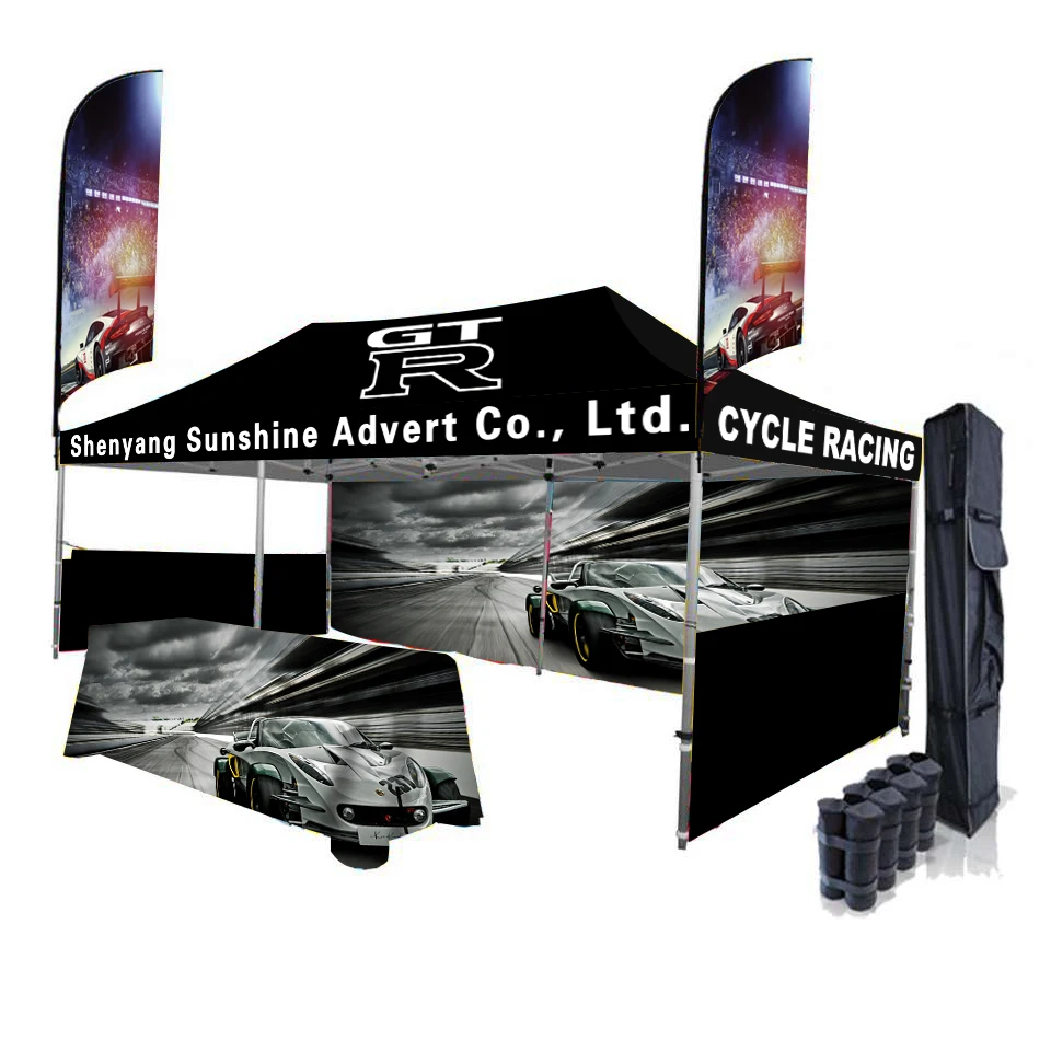Сверхмощная индивидуализированная палатка 10 футов х 20 рекламная беседка с