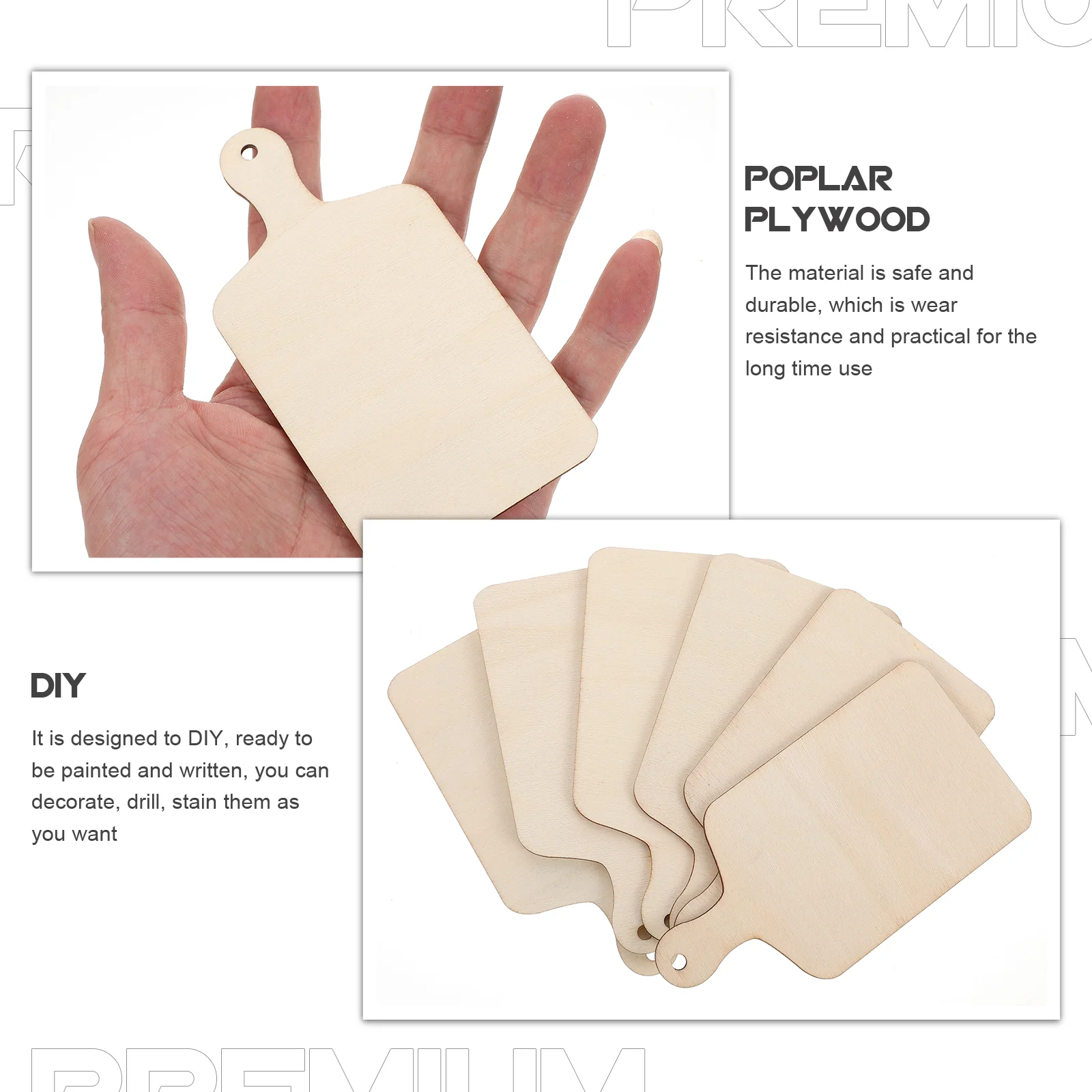 6 шт. подставка DIY деревянная разделочная доска детский стол подставки