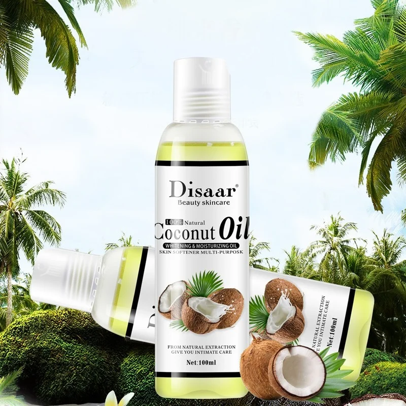 

Coconut Oil Sooth Dry Skin Lighten Fine Lines Face Massage Oil Nourishes Hair Removes Frizz Hair Care Oil Firming Skin Body Oil