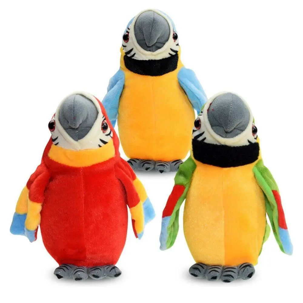

Kids Toys Repeat Plush Waving wings Imitates Voice Gift Fun Toys Parrot Toys Talking Birds
