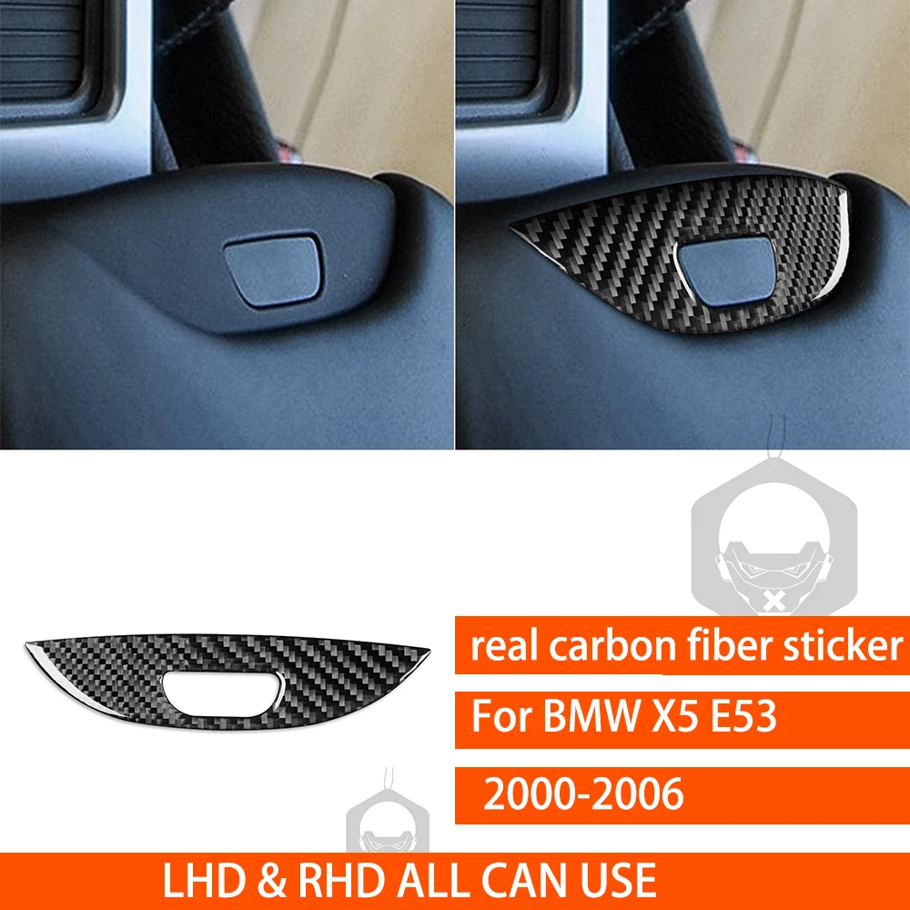 

Полный комплект для Центральной приборной панели BMW X5 E53 2000-2006, накладка на обшивку, наклейка из натурального углеродного волокна, аксессуары для интерьера автомобиля