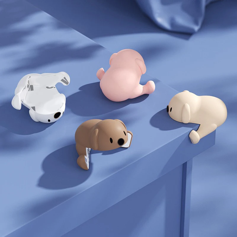 

1/2pcs Baby Cartoon Safety Puppy Table Corner Protector Safe Soft Silicone Protection Edge Cover for Furniture for Kids Securit