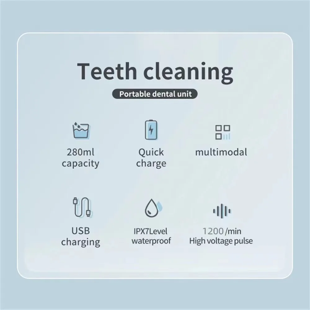 Oral Irrigator USB Dental Powder Charging Portable Home With 3 Modes To Adjust 3-minute Intelligent Power Outage Protection enlarge