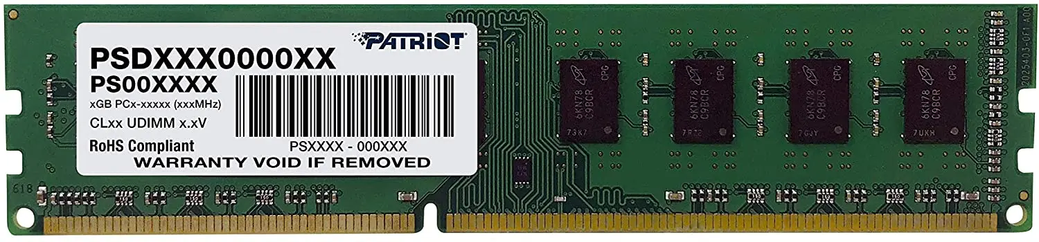 

Независимая Подпись Patriot, 4 Гб, Φ (1333 МГц), память DDR3 для настольного компьютера PSD34G13332