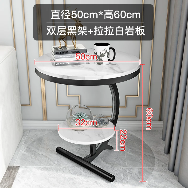 Итальянский минималистичный круглый комбинированный кофейный столик для
