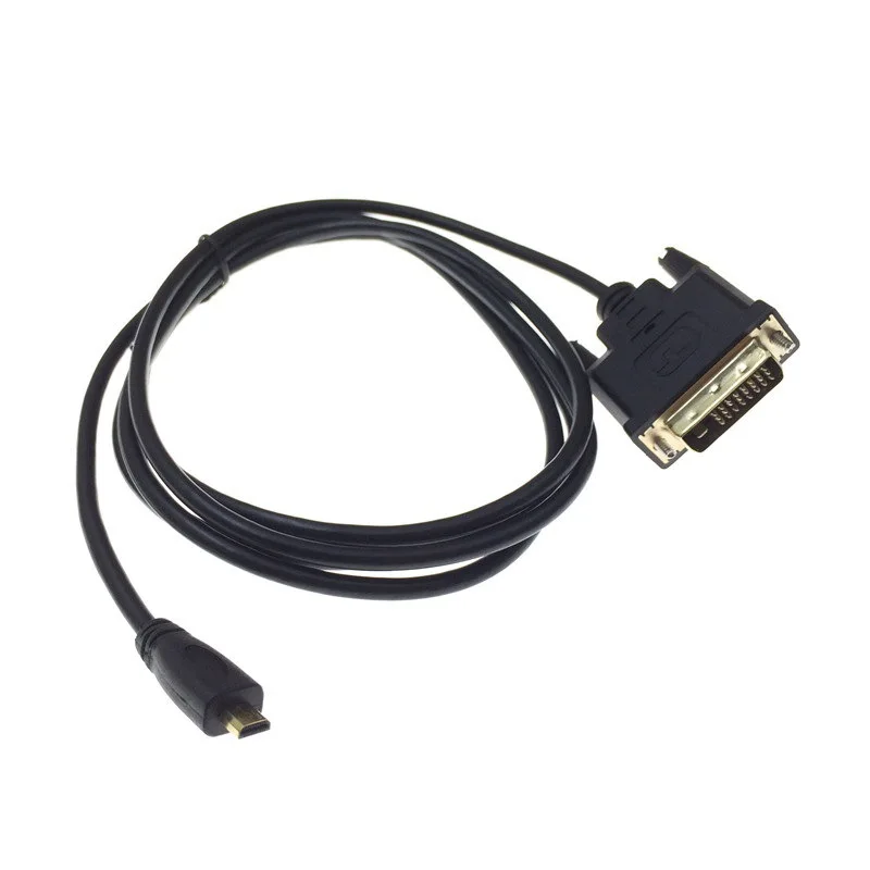 Фото 0,25M 1M 1,8M Micro HDTV HDMI Micro HDMI HD To DVI DVI-D 24+1Pin Кабели-адаптеры 3D 1080p Для ЖК-DVD HDTV XBOX PS3 Монитор ТВ №2