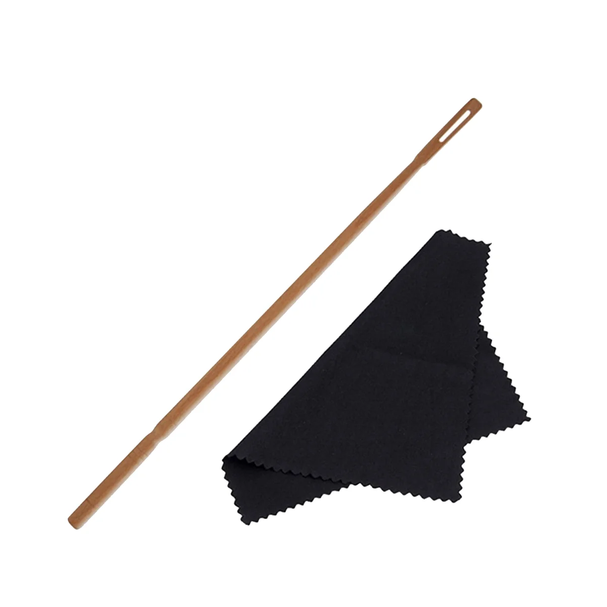 

Cleaning Rod with Cloth Flute Cleaning Kit Woodwind Musical Instruments Accessories