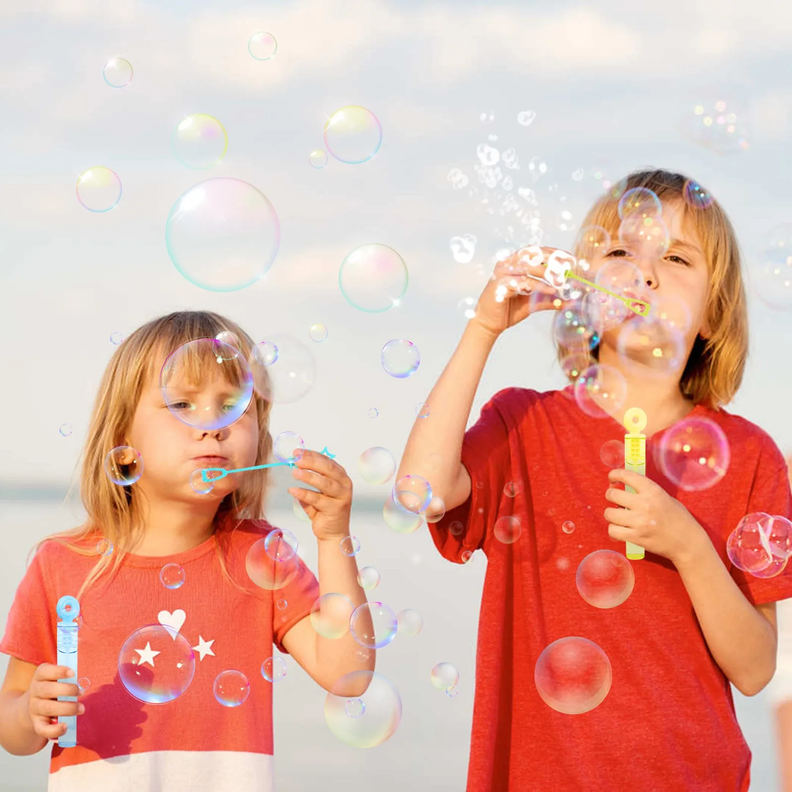 

Blowing Bubble Stick Summer Outdoor Bubble Blowing Toys 100ml Easy To Operate Popular Soap Bubbles Machine For Kids Bellenblaas