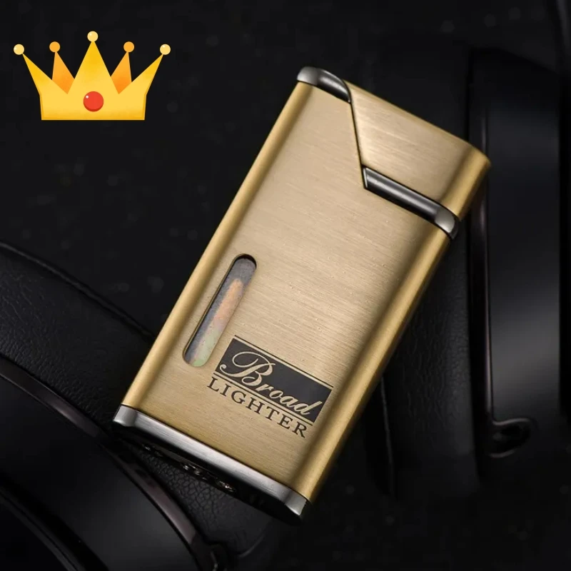 Горячая Распродажа металлическая ветрозащитная Бутановая газовая зажигалка