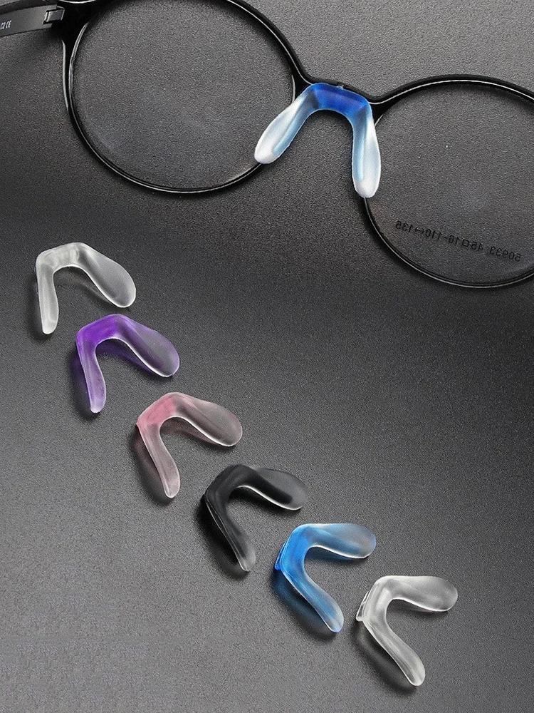 

Nose Pad For Eyeglass Anti-Slip Insert Nose Pad U Shape Colorful Eyewear Nose Holder Repair Tool Reading Glasses Accessories