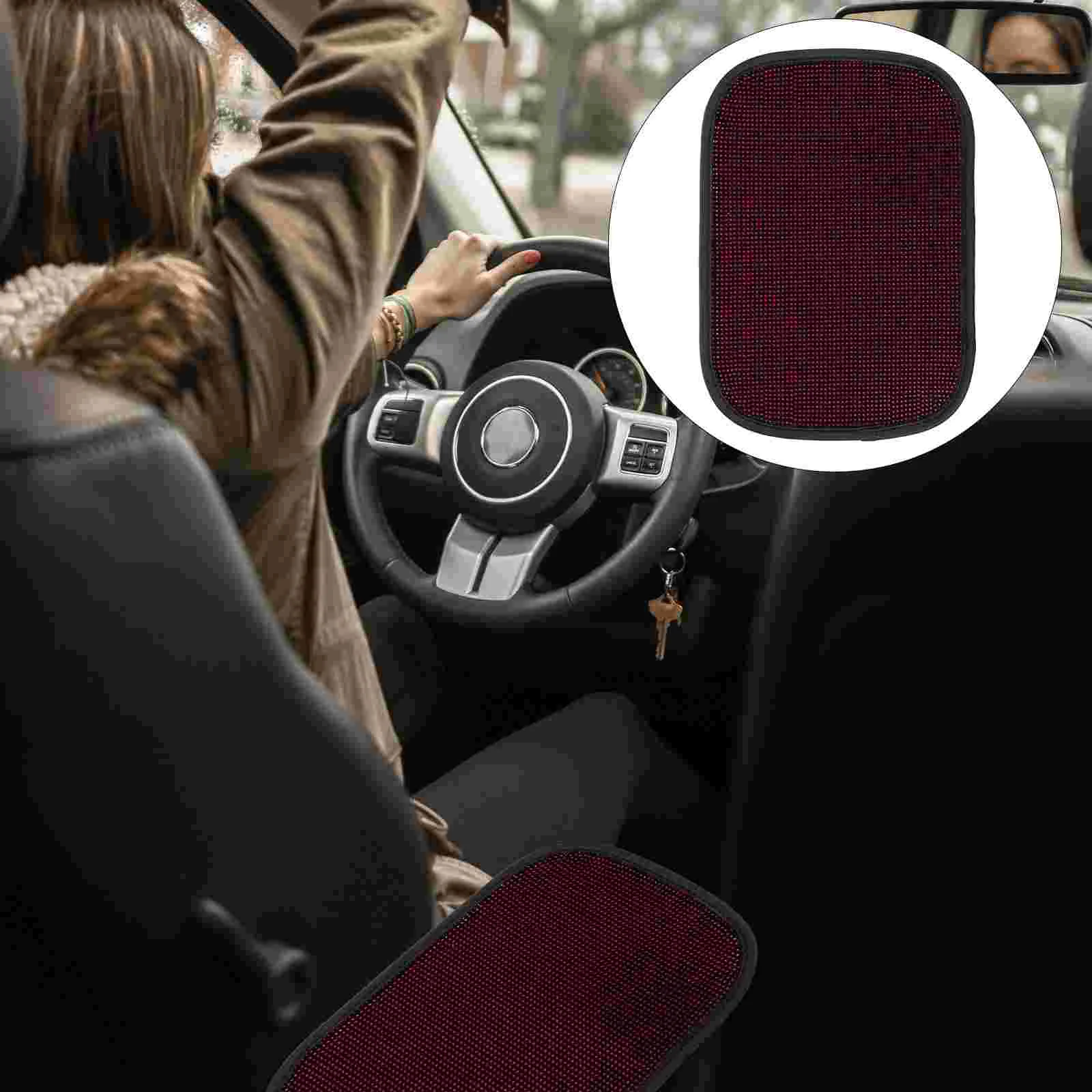 

Armrest Mat Armrest Cover Protective Case Car Console Cover Rhinestones Car Center Console Pad Miss