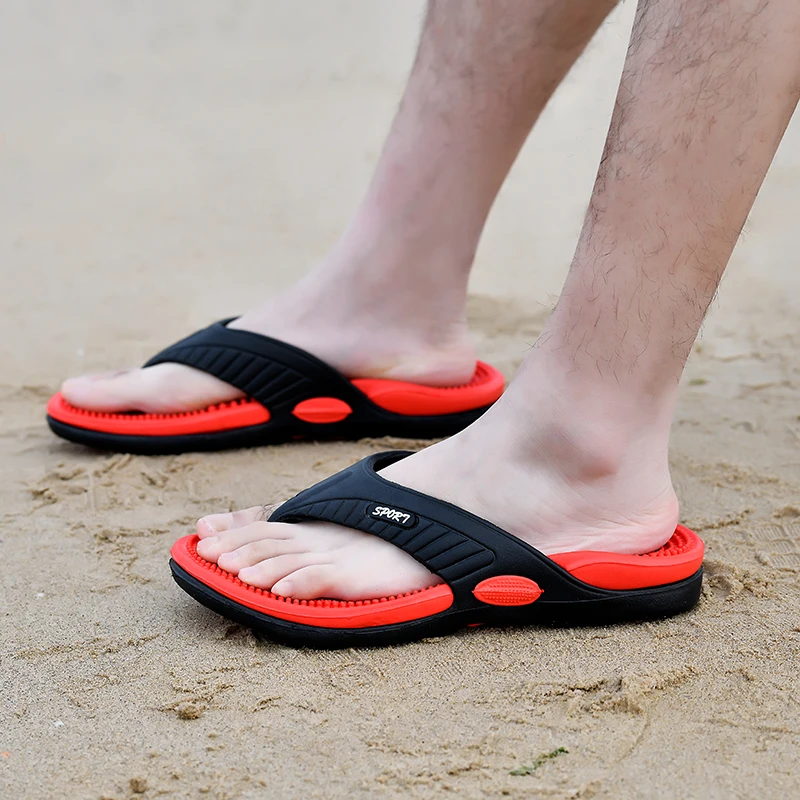

Мужские пляжные сандалии Jumpmore, Повседневная Уличная обувь, шлепанцы, размеры 40-45, лето