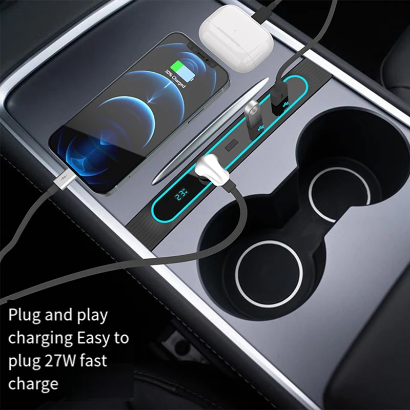 Док-станция для Tesla Model 3 Y 2020-2023 быстрое зарядное устройство интеллектуальный