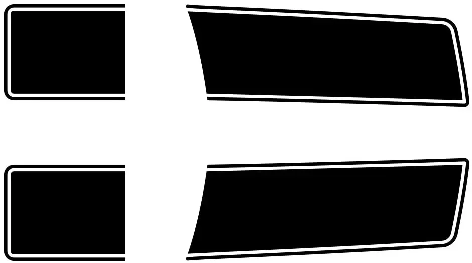 Графический комплект Factory Crafts Racing Stripes виниловая наклейка 3 м совместимая с GMC Sierra