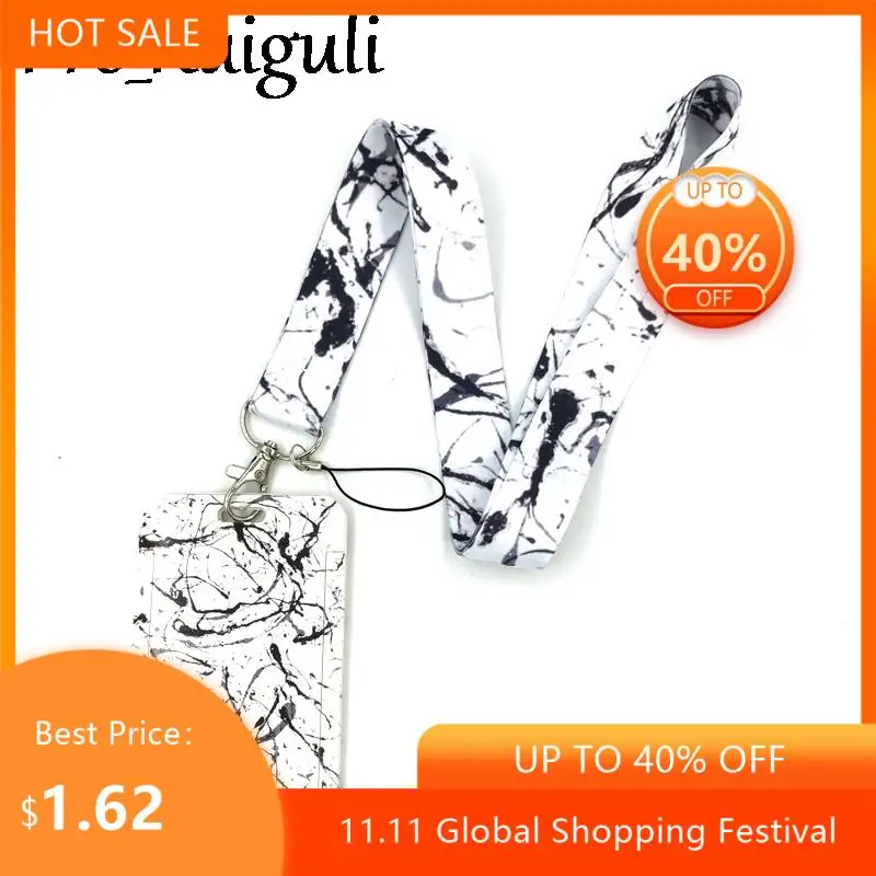 

Живописи тушью ключ шнур брелок для автомобильных ключей ID карты Пасс тренажерный зал мобильный телефон со значком для детей с брелком-держ...