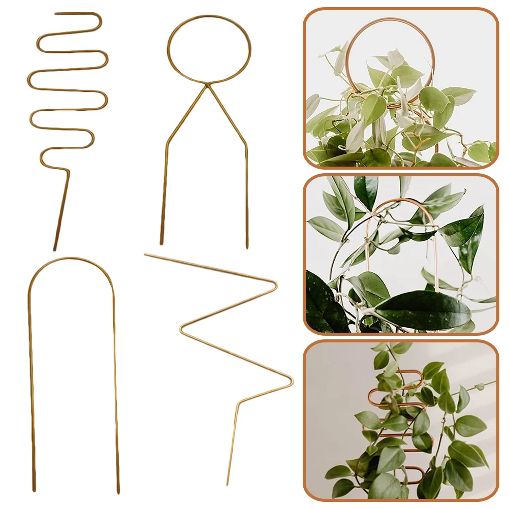 

Support Plantsclimbing Stand Vine Rack Garden Stakes Trellis Supporting Iron Stake Ring Flower Supports Cage Rod Green Rust Half