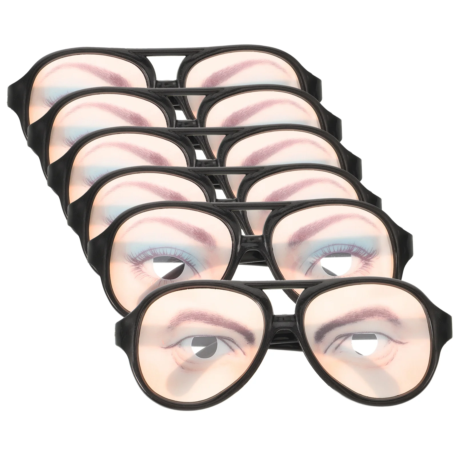 

6 шт., забавные очки для глаз