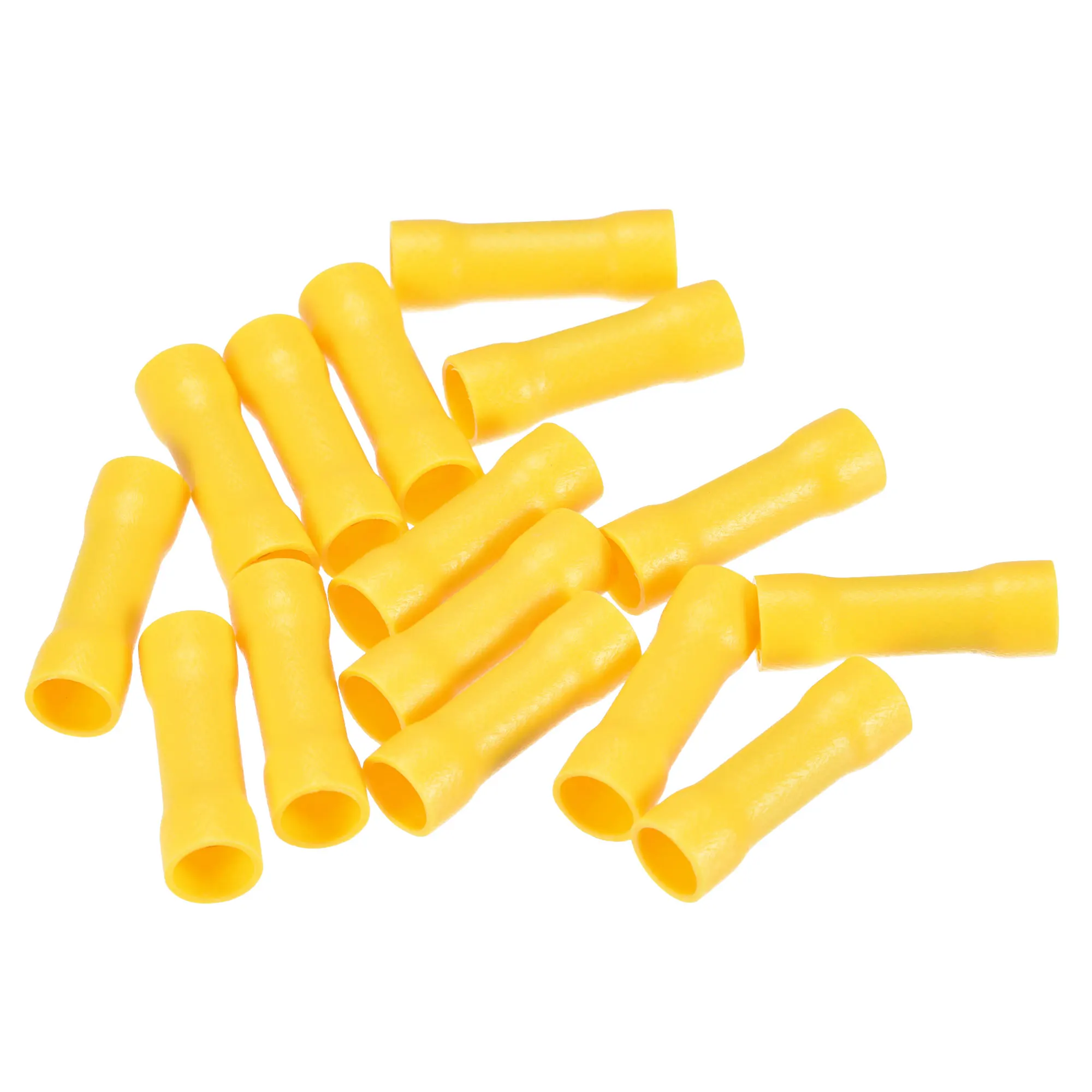 

Uxcell Butt Crimp PVC Terminals Yellow 12-10 AWG Fully Insulated for Electrical Wire Crimping, Pack of 15