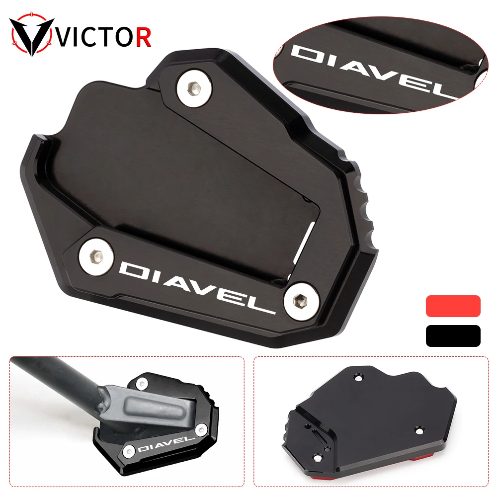 

For DUCATI Multistrada 950 1100 1200/S/GT 1260 DIAVEL 1260 Monster 696 821 Kickstand Foot Side Stand Extension Pad Support Plate