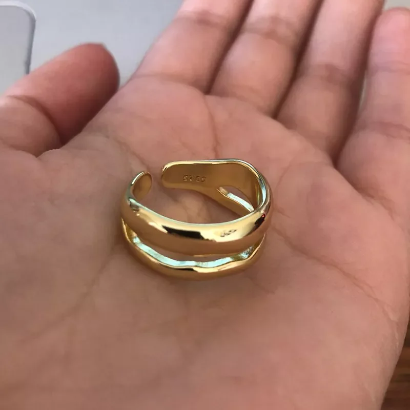 

Hop Rock Metal Geometry Round Rings Punk For Men Stainless Steel Gold Finger Ring Jewelry For Women Accessories Men's ring